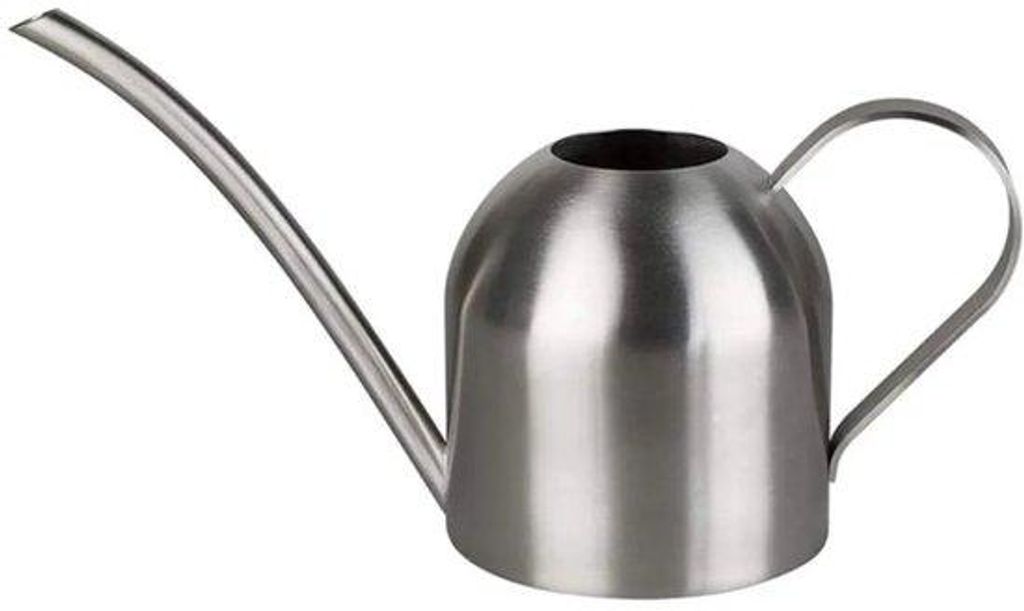 Gepolijste 500 ml Stahl-Blumentopf, modern, kleiner, ideal für Büro.