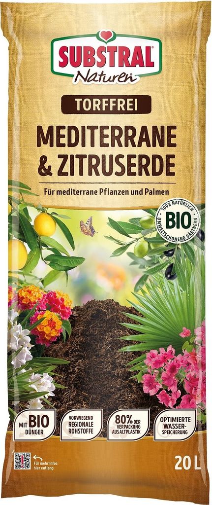 SUBSTRAL® Naturen®Mediterrane & Zitruserde torffrei 20 Produktbild 1