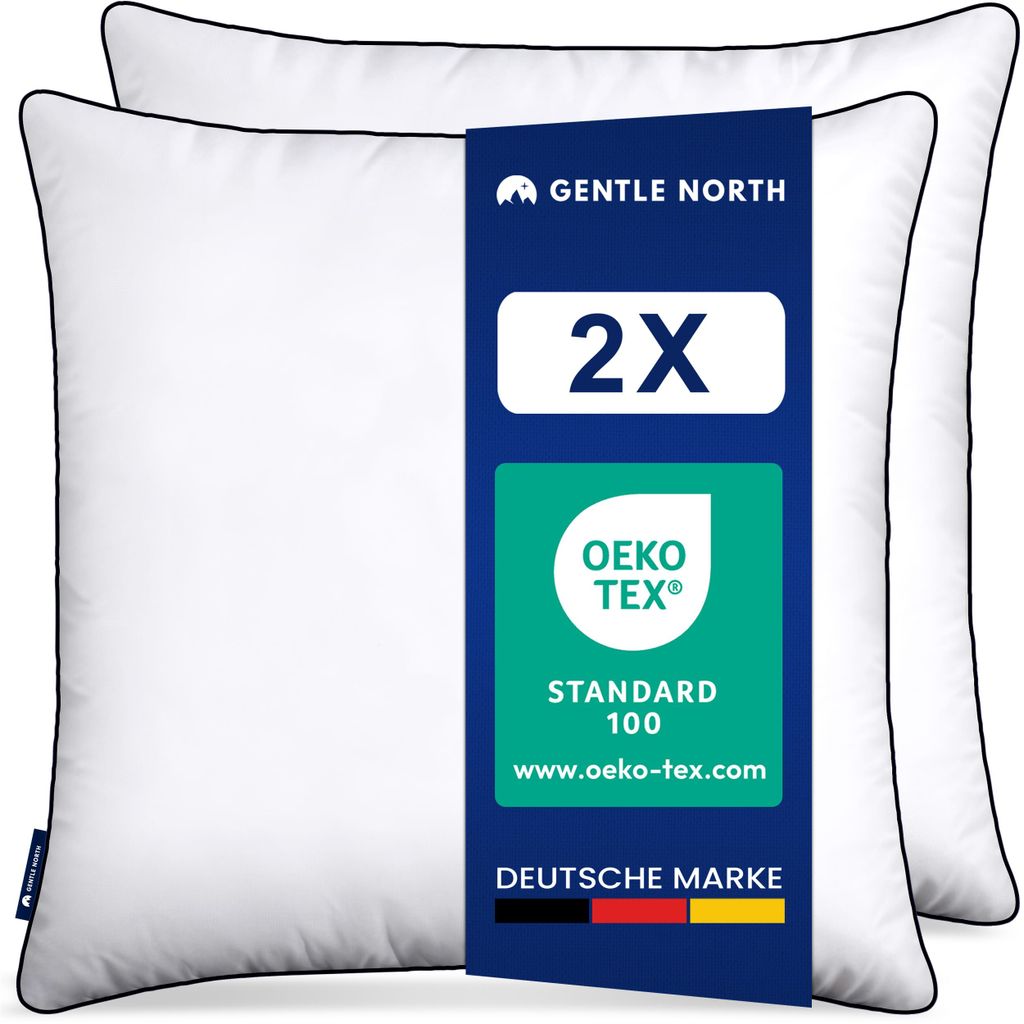 Gentle North Hochwertige Kopfkissen in Hotelqualität 80x80 Produktbild 