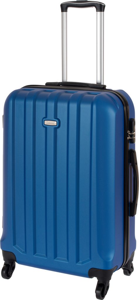 Cahoon – Hartschalen-Koffer Trolley 4-Rollen Reisekoffer / L 65 Liter / Farbe: blau