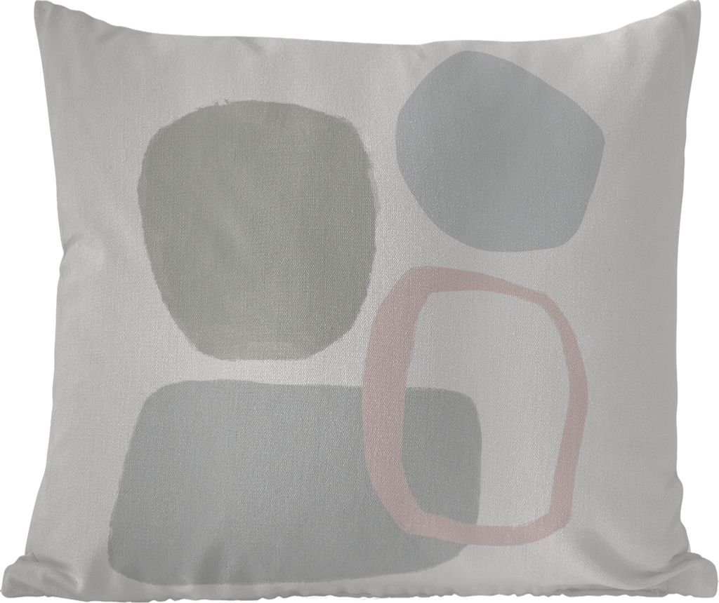 MuchoWow Outdoor Kissen - Linienkunst - Abstrakt - Pastell - 45x45 cm - Wetterfest - Lounge Kissen - Fotokissen - Dekoratives Kissen