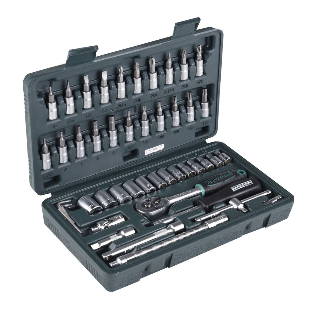 Brüder Mannesmann Steckschlüsselsatz 6,3mm (1/4") 4-14mm Produktbild 
