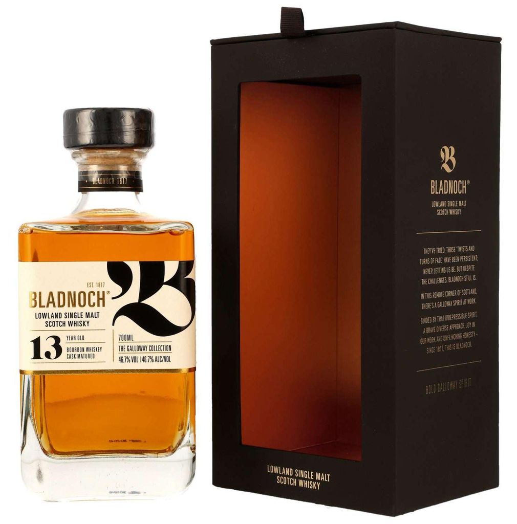 Bladnoch 13 Jahre - Bourbon Barrel Matured - Galloway Produktbild 