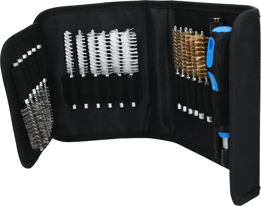 Assortiment de brosses de nettoyage pour perceuse et usage manuel 20 pces - 14