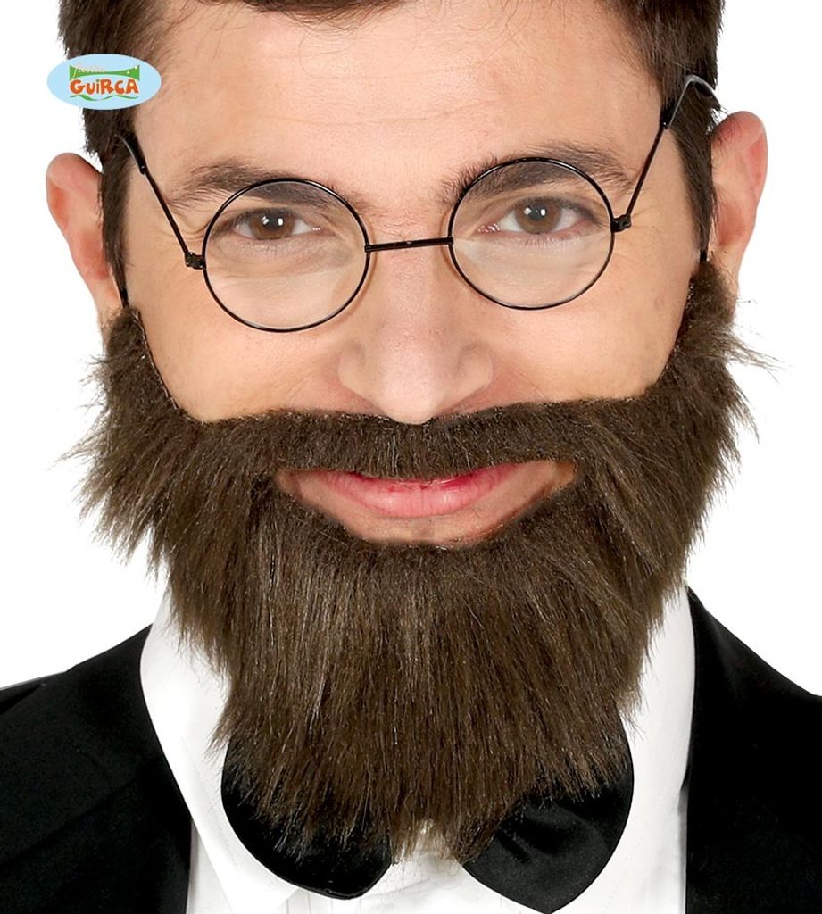 Barbe complète brune pour hommes Image du produit 