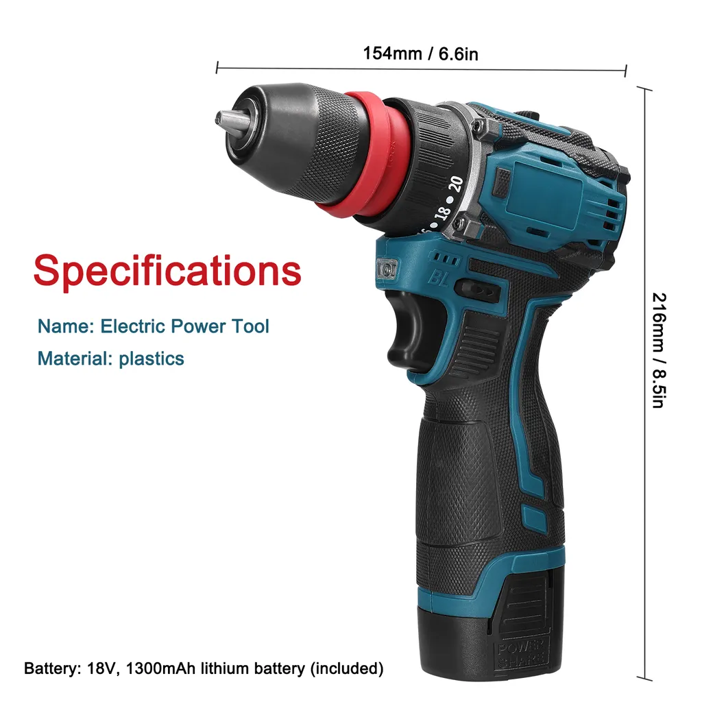 Perceuse sans fil brushless 18V avec fonction tournevis électrique