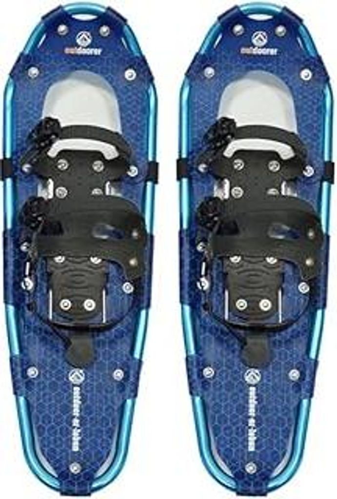 outdoorer leichte Schneeschuhe SnowHiker – Aluminium-Rahmen-Schneeschuhe Classics mit Ratschenbindung für Damen und Herren