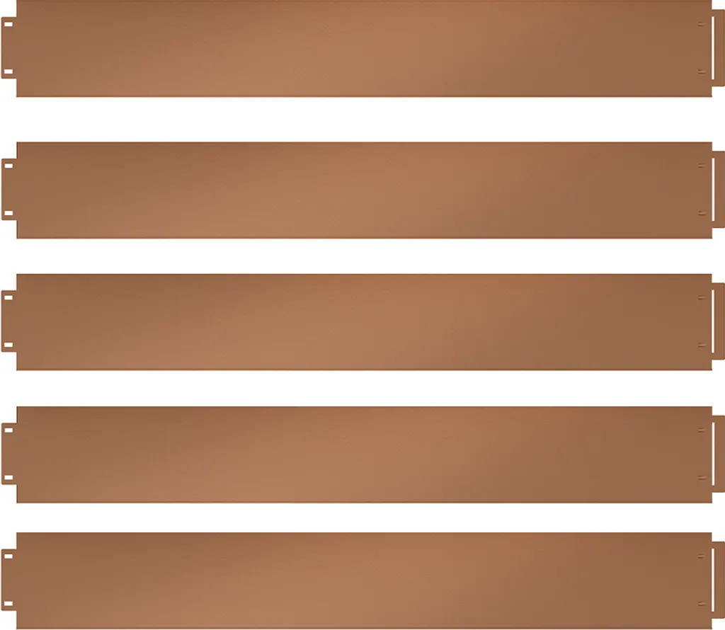 Bordure de gazon Serina 5m x 14cm en plastique robuste coloris Marron