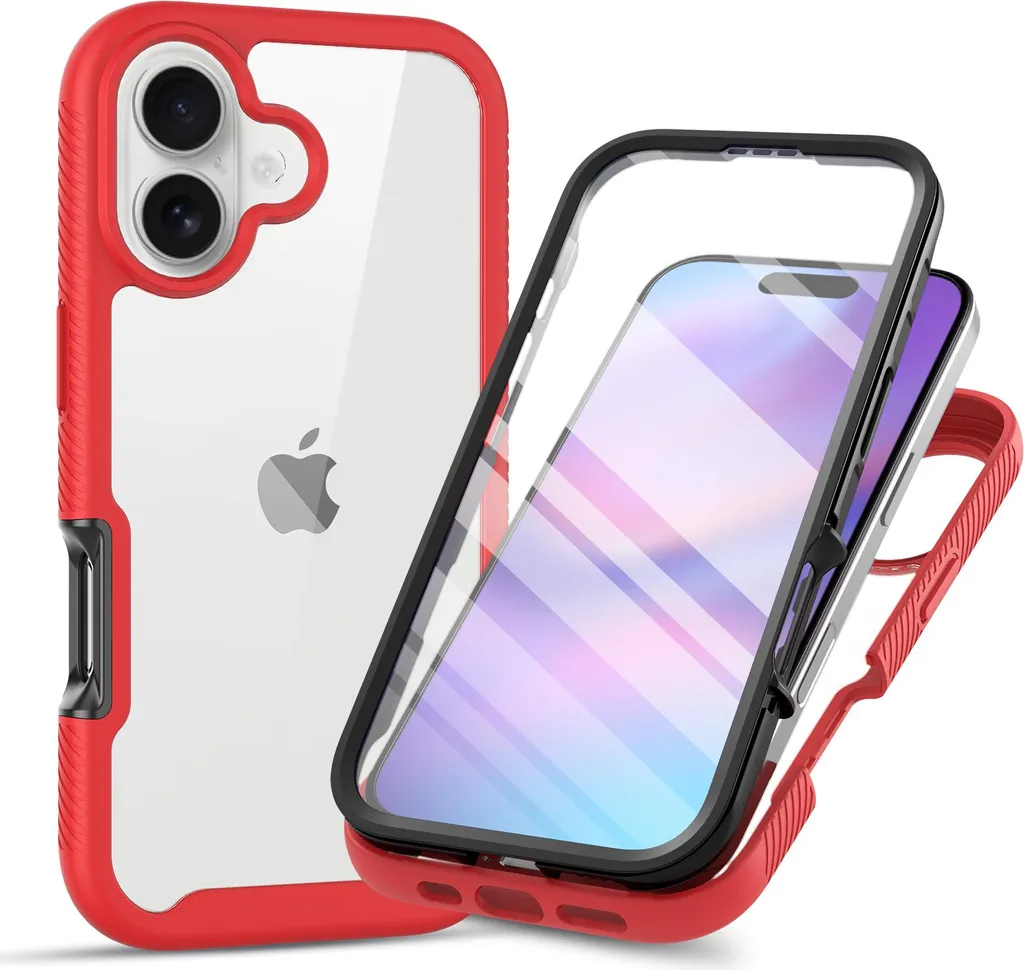 Custodia Rugged iPhone 17 Rossa: Bumper Antiurto 360° Outdoor
