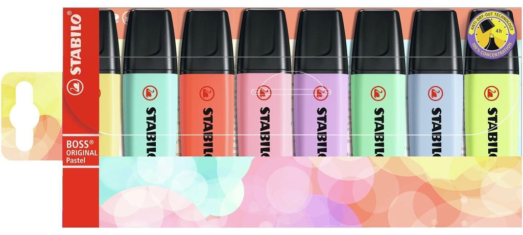 STABILO Textmarker -  BOSS ORIGINAL Pastel - 8er Pack - 8 Produktbild 