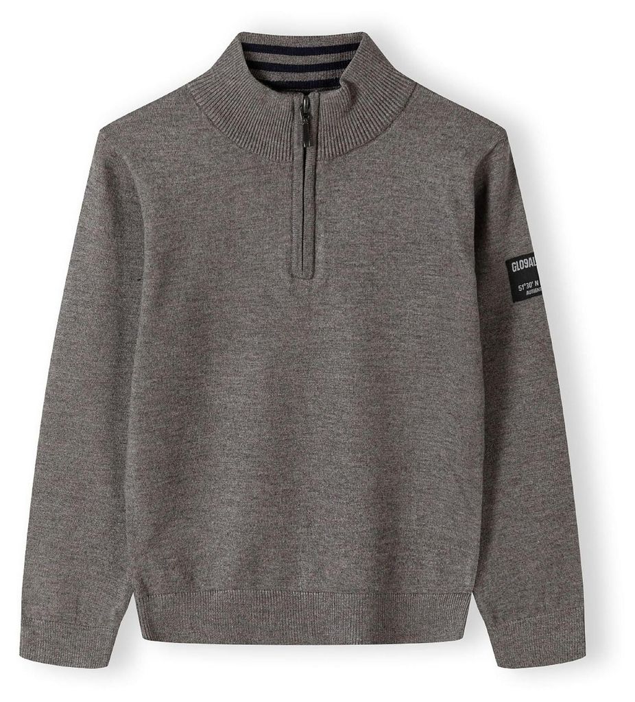 Minoti Pullover Grau Gr. 104 für Jungen