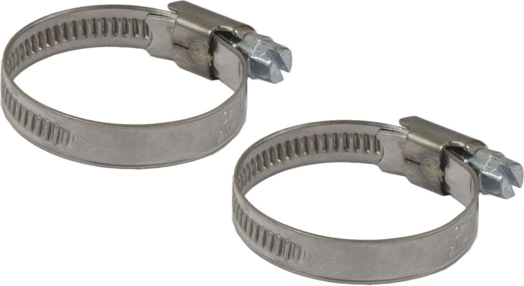 Agora-Tec®  Edelstahl Schellen W4 (2er Set) für  1 Zoll Produktbild 