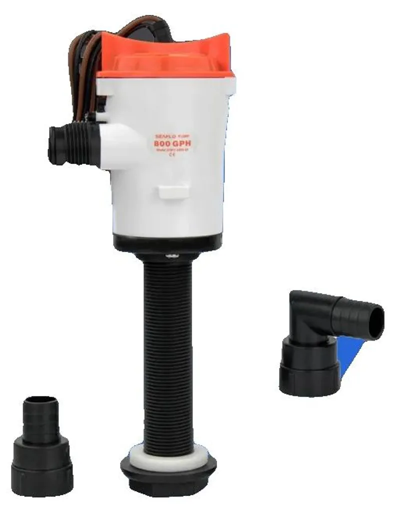 Pompe aération Livewell 800 GPH anticorrosion moteur refroidi à l'eau