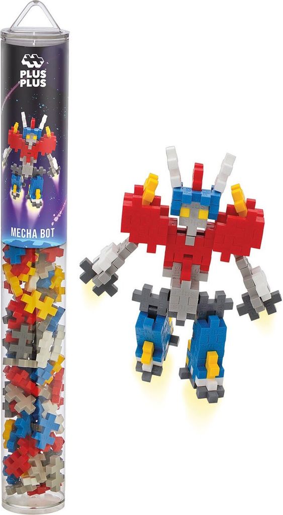 PLUS-PLUS 100 kreatywnych klocków konstrukcyjnych Mecha Zdjęcie produktu 