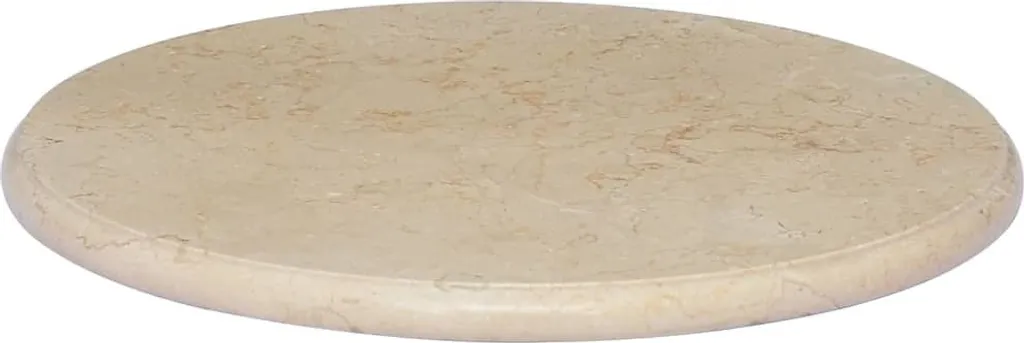 Piano Tavolo Marmo Crema Ø50 cm Sostitutivo | Occasione Marmo Vero