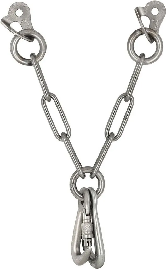Point d'Ancrage Escalade Fixe Draco S M12 en Acier Inox 316L Argenté