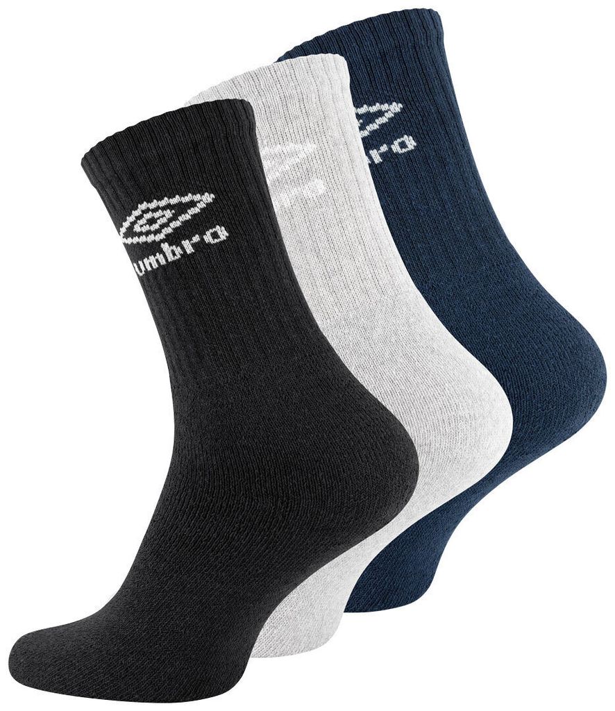 Umbro Sportsocken 12 Paar Umbro Socken 43-46 schwarz, grau, Produktbild 