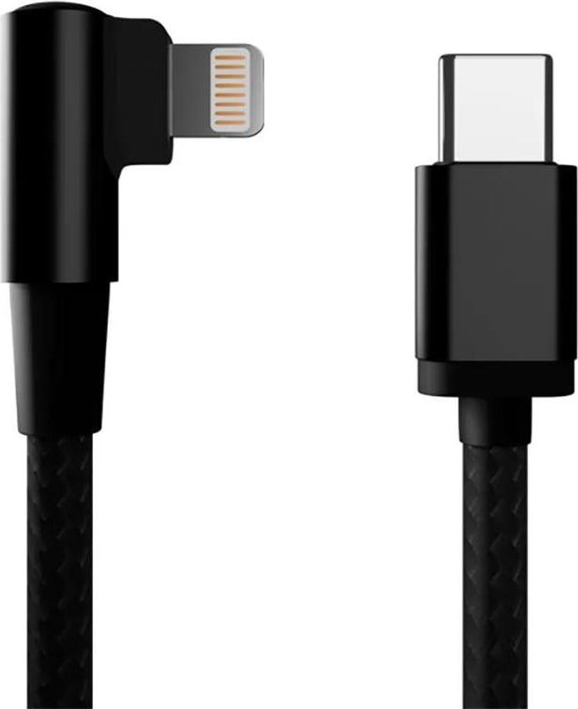 Gembird USB-C (M) / Lightning (M) Adapter, Daten / Laden, geflochten, rechteckig, 0,2m
