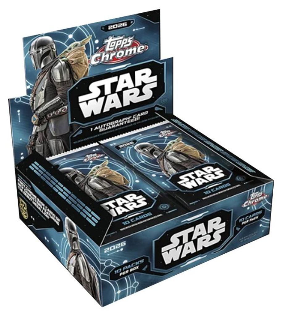 2026 Topps Chrome Star Wars Hobby Box Englisch Produktbild 