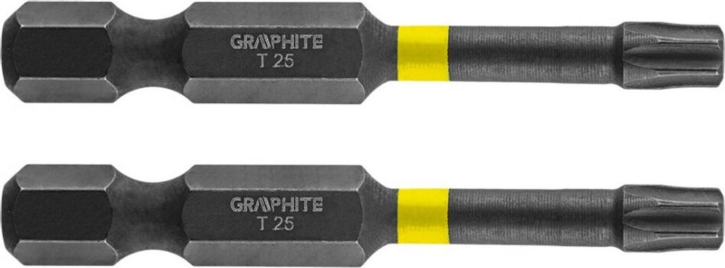 GRAPHITE Rázové bity TX25 x 50 mm, 2 ks. Obrázek produktu 