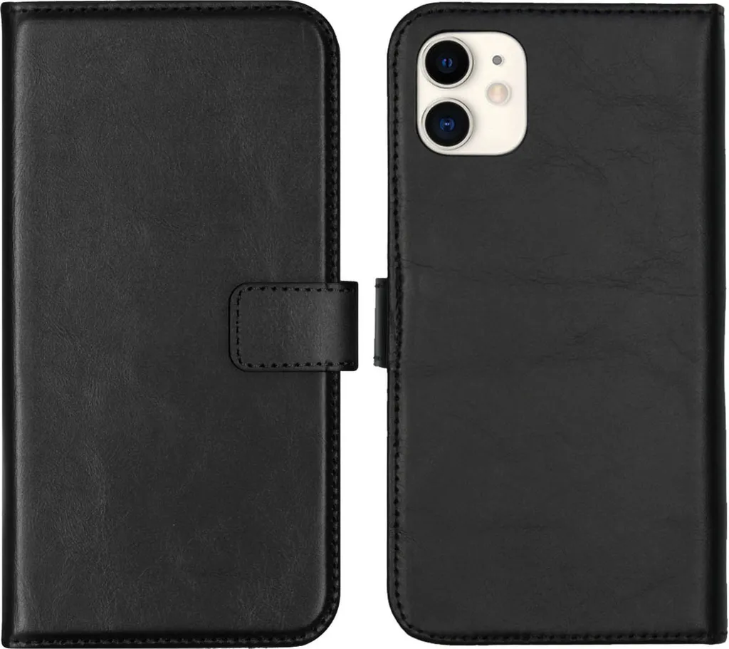 Custodia Selencia iPhone 11 Nero in Vera Pelle | Protezione Premium