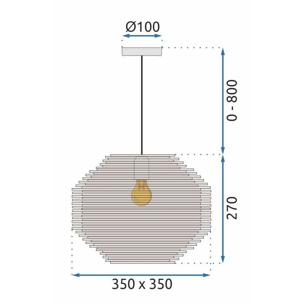 tooLight App883-1Cp Black - Sospensione Design E27 40W IP20 - 9