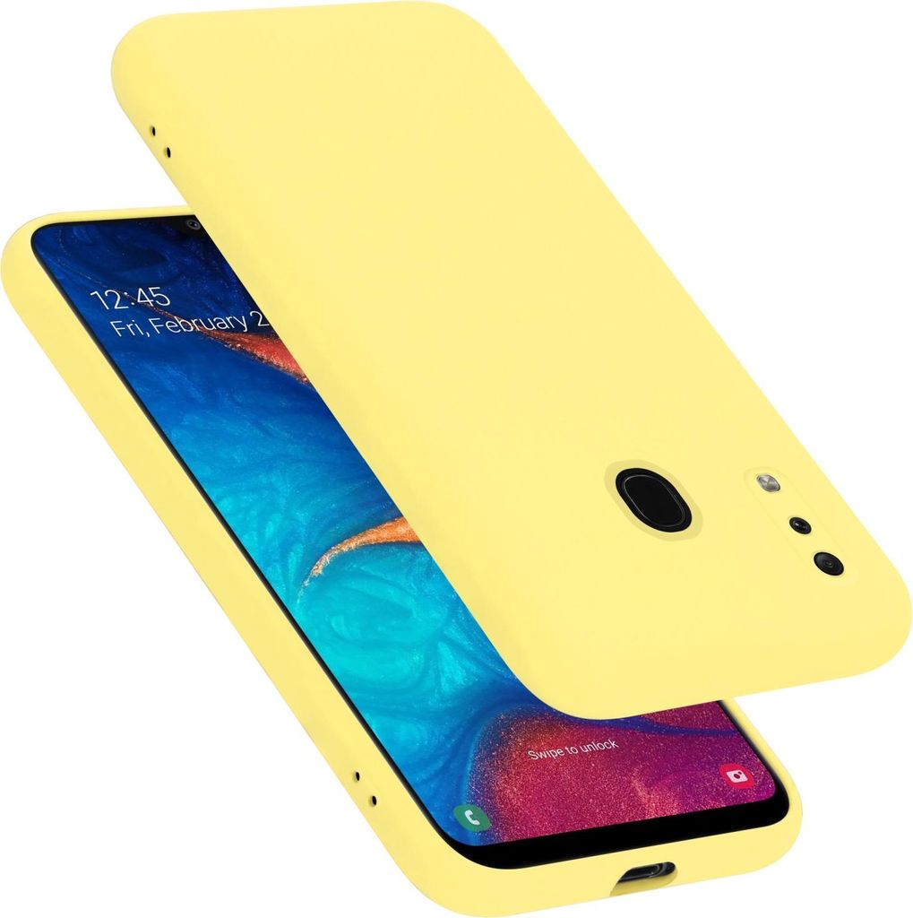 Cadorabo Schutzhülle für Samsung Galaxy A20 / A30 / M10s Hülle in Gelb Handyhülle Case Cover TPU Etui