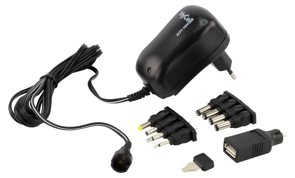 Alimentatore a spina HyCell HCPS 12,0 1000 mA Nero 1201-0007