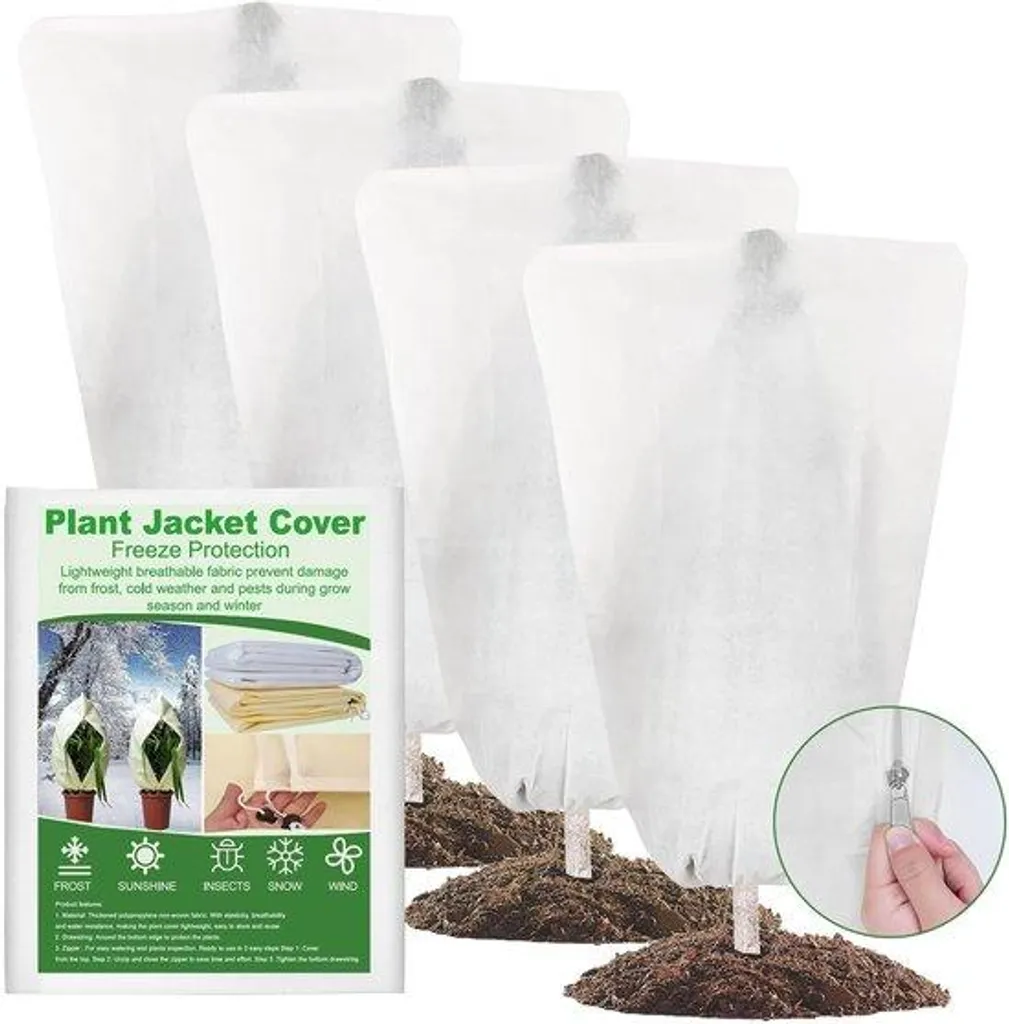 Protection gel plantes 60x80 cm vert olive recyclable pour l'hiver