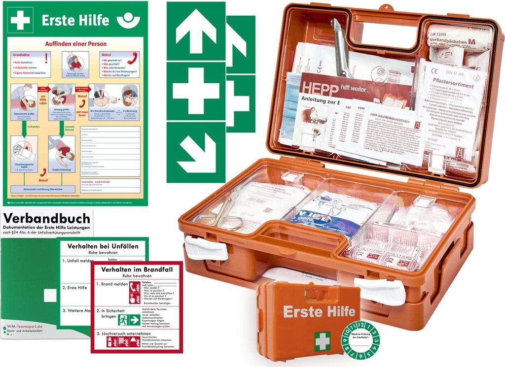 Erste Hilfe Kasten -Komplettpaket- - aktuelle DIN/EN 13157 Produktbild