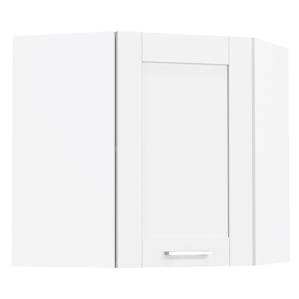 VCM Küchenschrank hängend | Maße ca. H. 60 x B. 57 x T. 57 cm | Eckschrank | Hängeschrank mit zwei Fächern im Landhaus Stil | Küchenmöbel - ...