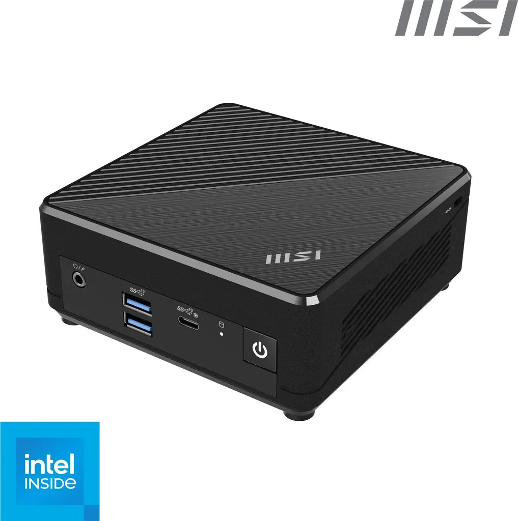 Mini PC barebone économe 65W MSI Cubi N ADL avec mémoire DDR4 et LAN