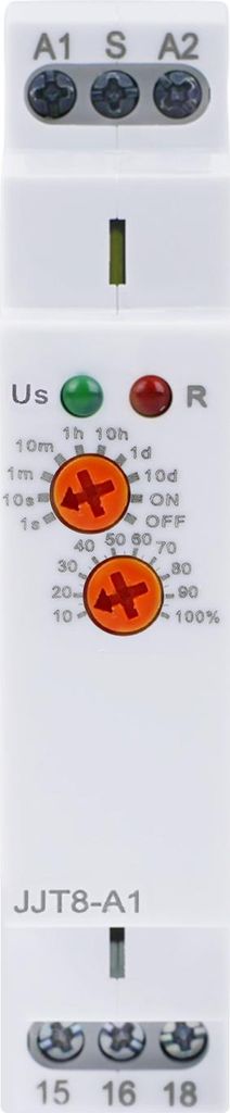 JJT8-A1 Zeitrelais, Einschaltverzögerung, Verzögerungszeitrelais, Timer Relais, DIN Rail Relais, AC220V