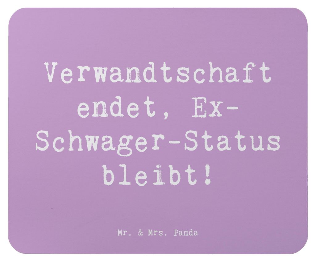 Mr. & Mrs. Panda Mousepad Spruch Ex-Schwager Erinnerung - Produktbild 