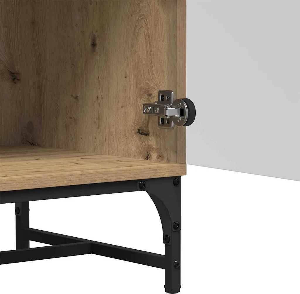 Meuble de rangement vertical chêne Artisan idéal pour petits espaces - 8
