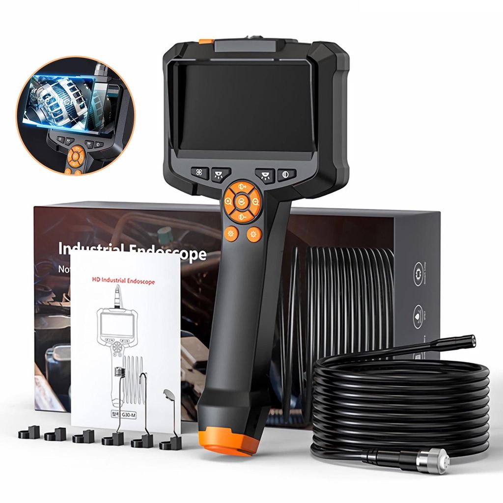 HDeye Endoscope industriel HD 4,3", écran IPS, caméra 8mm, Image du produit 
