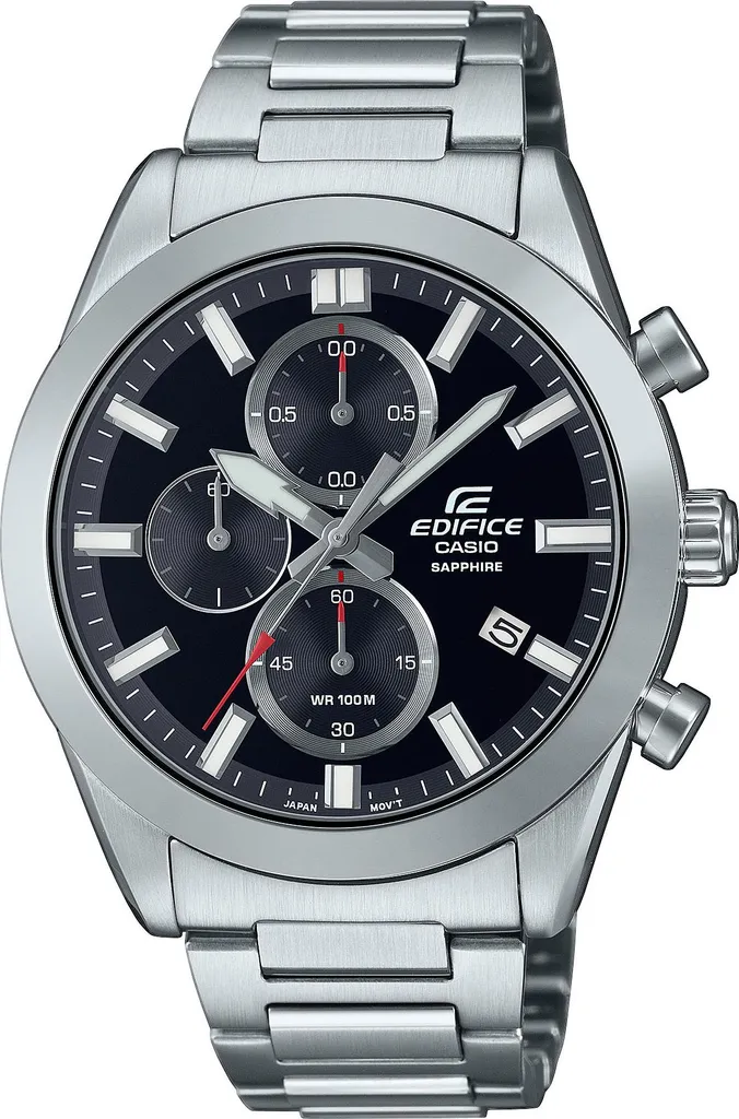 Cronografo Casio EFB-710D-7AVUEF Argento: Stile Urban e Zaffiro - 3