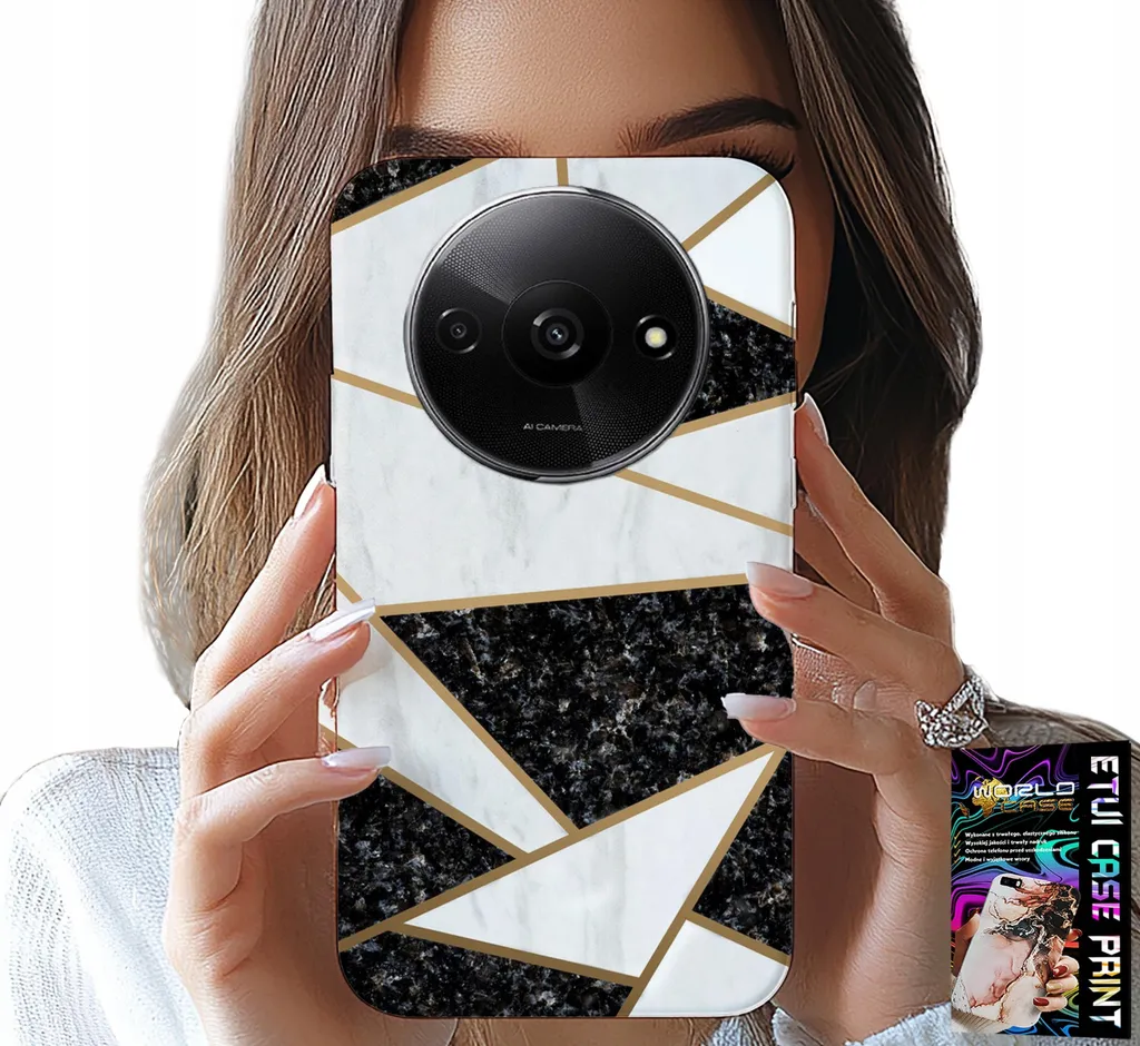 Custodia Xiaomi Redmi A3 Elegante con Motivi e Vetro Temperato 9H