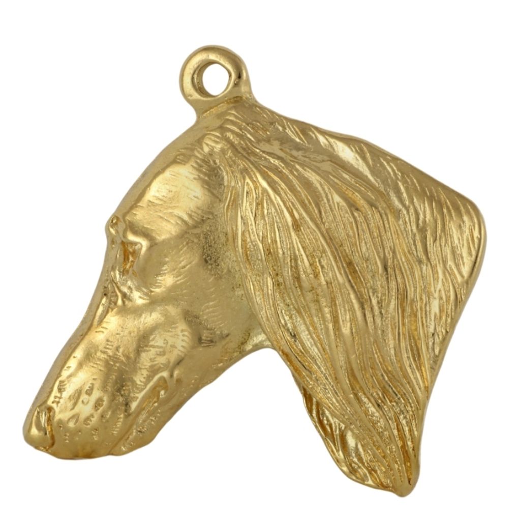 Saluki, Persischer Windhund - Hundehalsband in Geschenkbox, vergoldeter Anhänger für Hundefans, auffälliger Schmuck von Art-Dog