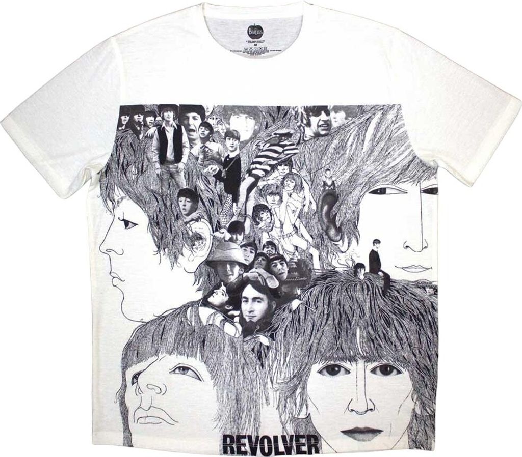 The Beatles - "Revolver" T-Shirt für Herren/Damen Uni RO11483 (L) (Weiß)