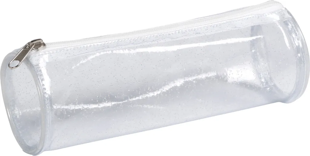 Trousse ronde Clairefontaine en plastique pailleté pour stylos et feutres