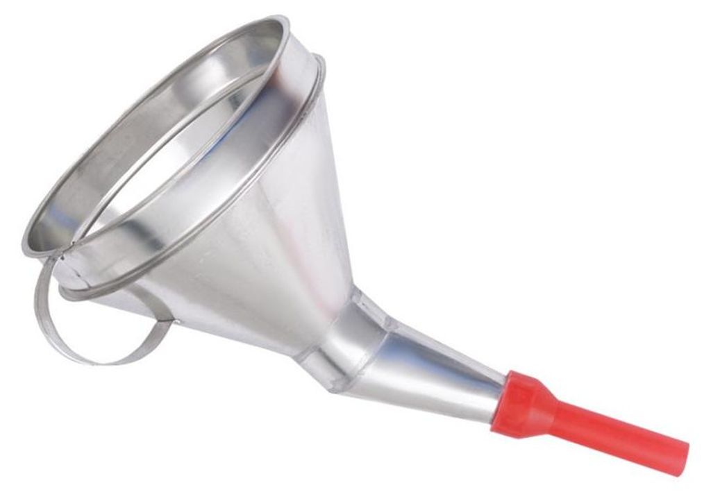 Metall-Winkeltrichter für Kraftstoff und Flüssigkeiten mit 165‐mm-Aufsatz Carmotion