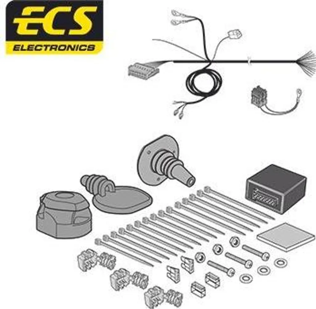 Kit Cablaggio Gancio Traino ECS CT-051-B1 Citroën C4 II (B7) - 13 Poli