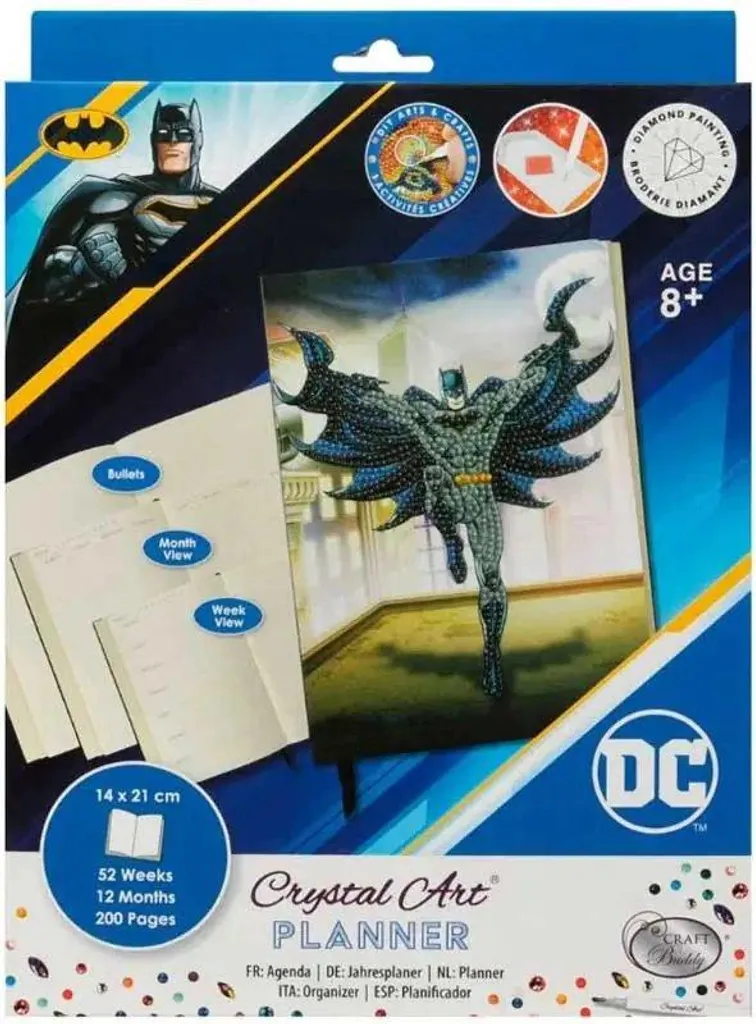 Craft Buddy Batman Forever Livre de Bricolage avec Cristaux Brillants