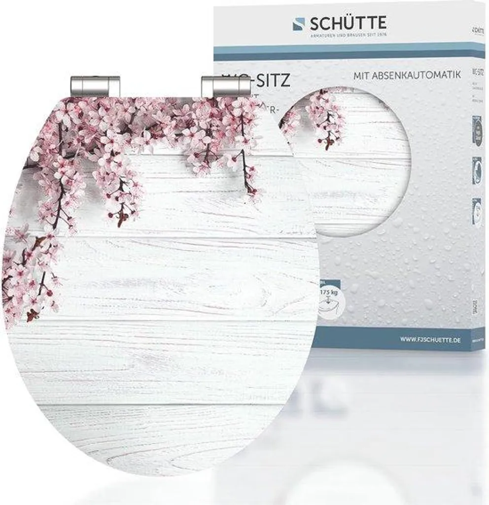 Lunette de WC Silencieuse en Bois Brillant Haute Résistance pour Famille
