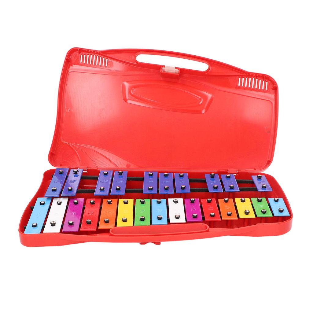 Percussion-Musikinstrument,Bunte Metalltasten-Musikspielzeug,Buntes Musikspielzeug,Hand-Klopf-Klavier,Hand-Klopf-Klavierspielzeug,Pädagogisches En...