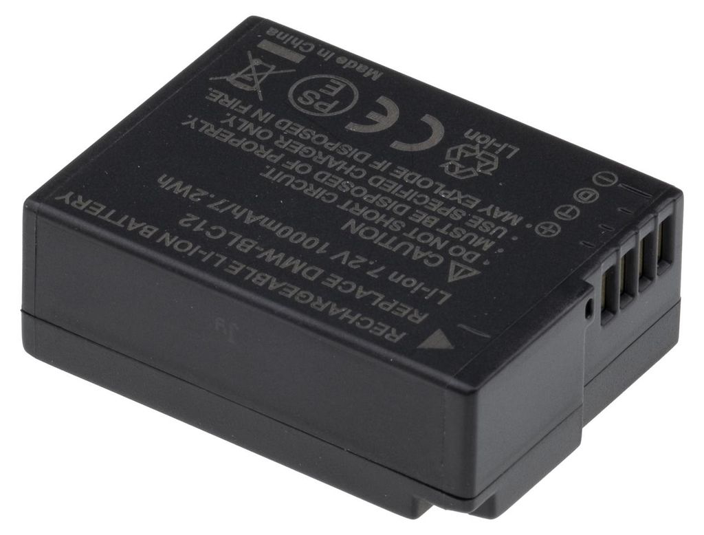 Batterie T6 Power Panasonic DMW-BLC12E, BP-DC12, 1000mAh, Immagine del prodotto 
