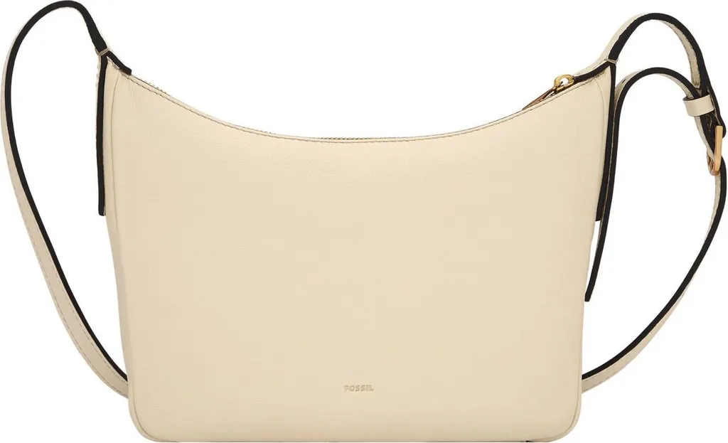 Fossil Cecilia Sac Hobo en cuir souple Bone écru avec bandoulière