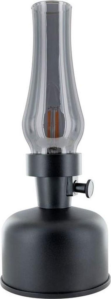 Schwaiger Retro Leuchte Petroleum Messing TILA1801, Farbe:Schwarz