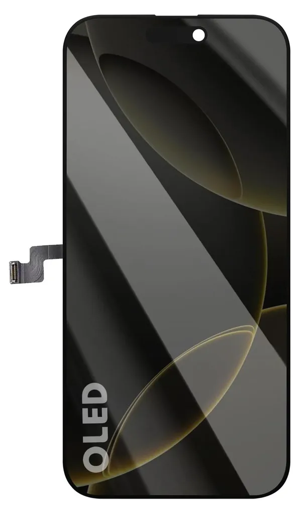 Écran iPhone 16 Pro Max OLED souple Avizar - Noir avec tactile sensible